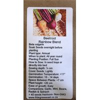 6 Degrees East Heirloom Veg Seeds - Beetroot - Rainbow Blend